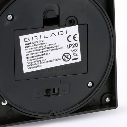 Brilagi - LED Christmas Decorative Lantern, 3xAAA