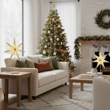 Brilagi - LED Christmas Star Decoration, 66x40 cm, LED/3xAA