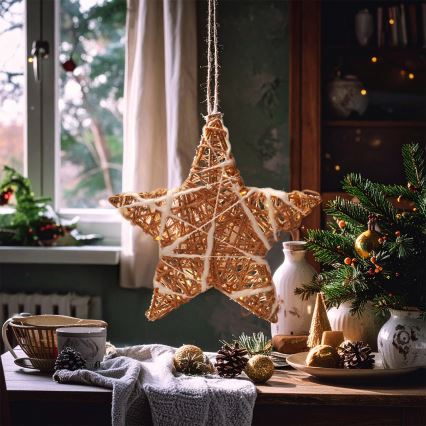 Brilagi - LED Christmas Star Decoration LED/2xAA