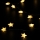 Brilagi - LED Christmas star string lights, 40 LEDs, battery-powered (3×AA), 1.8 m, warm white