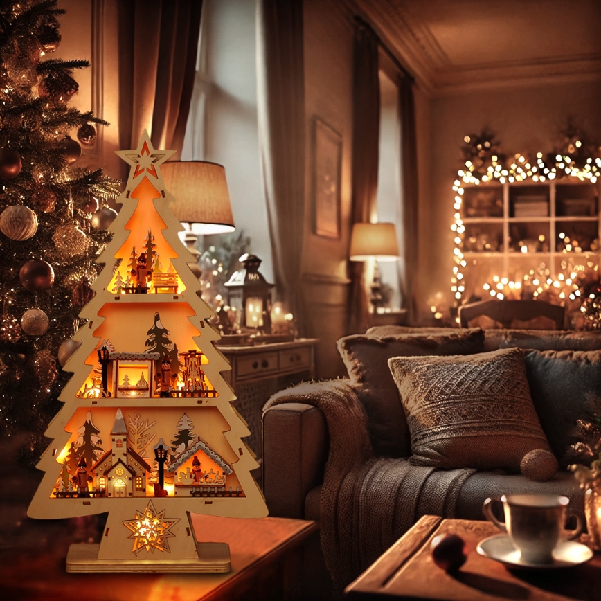 Brilagi - LED Christmas Tree Decoration LED/3xAA