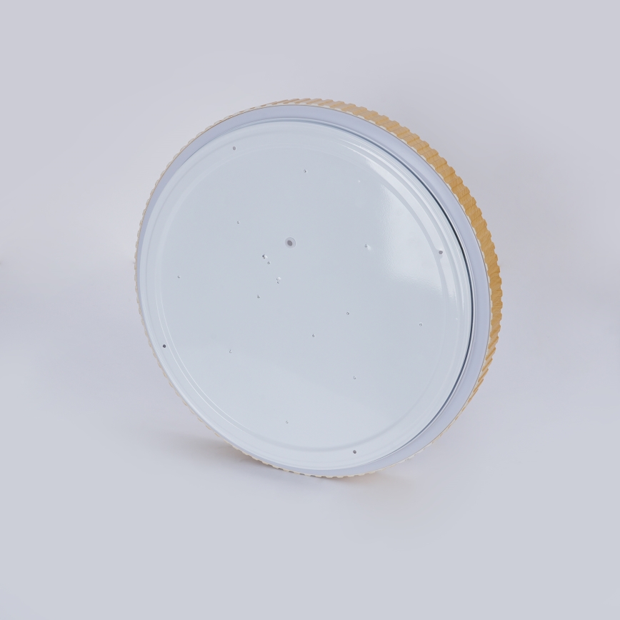 Brilagi - CORVO LED Dimmable Ceiling Light LED/72W/230V 3000-6000K wood-effect finish dia. 50 cm + remote control