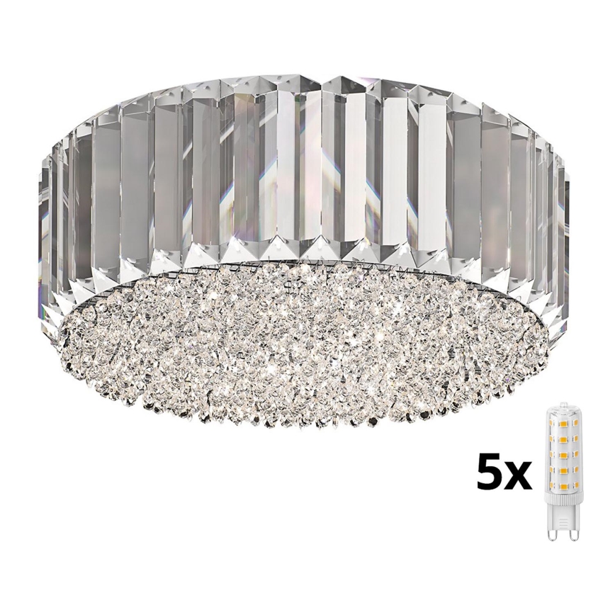Brilagi - LED Crystal ceiling light GLAMOUR 5xG9/42W/230V
