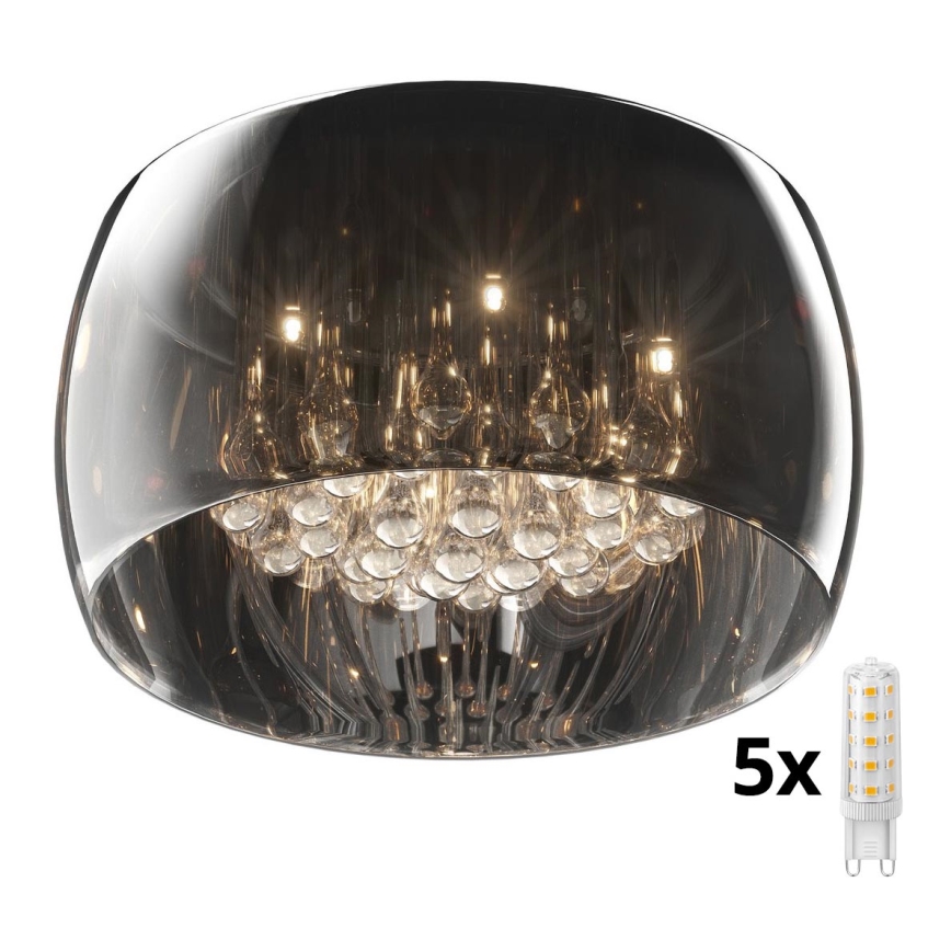 Brilagi - LED Crystal ceiling light JEWEL 5xG9/42W/230V