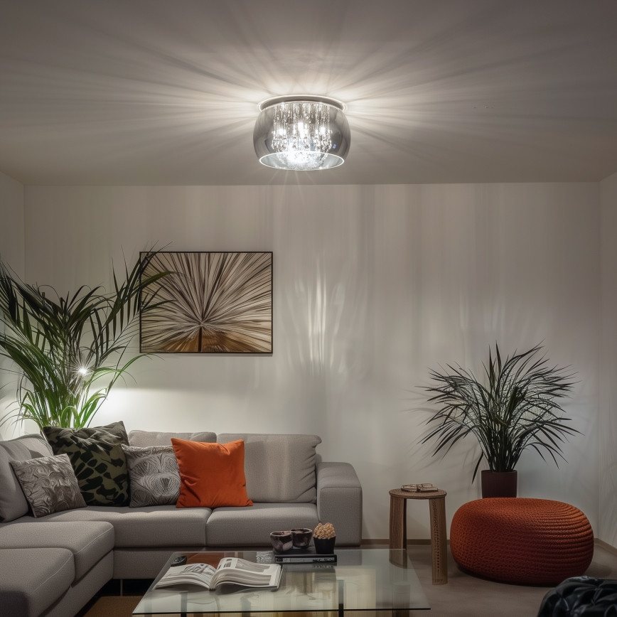 Brilagi - LED Crystal ceiling light JEWEL 5xG9/42W/230V