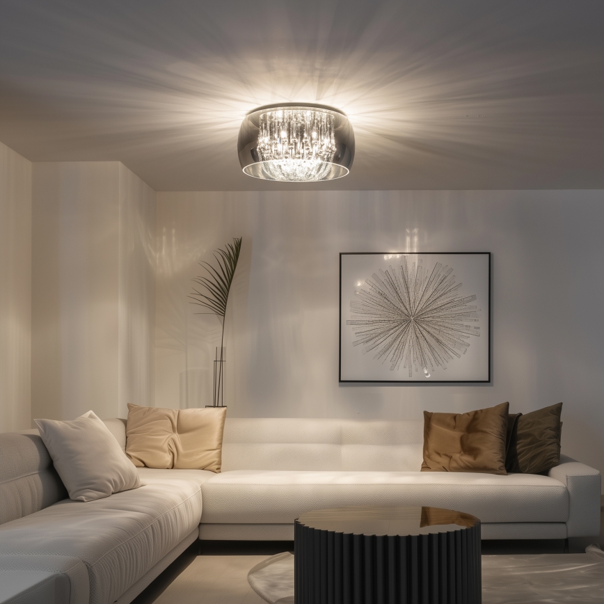 Brilagi - LED Crystal ceiling light JEWEL 6xG9/42W/230V