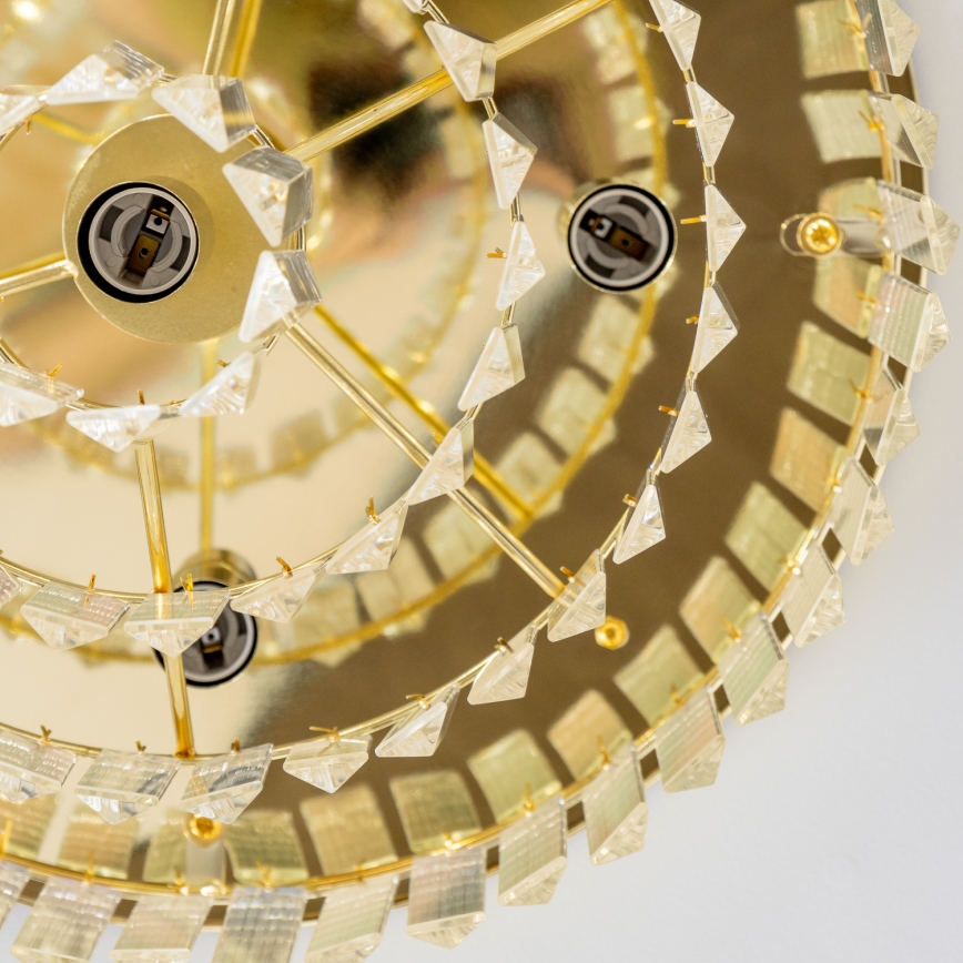 Brilagi - LED Crystal ceiling light MOZART 5xE14/40W/230V gold