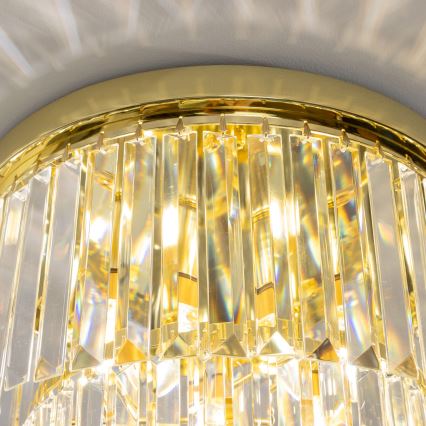 Brilagi - LED Crystal ceiling light MOZART 5xE14/40W/230V gold