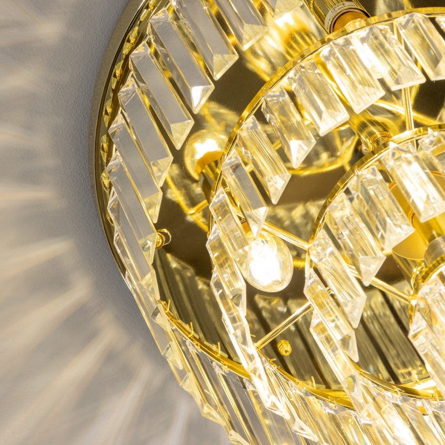 Brilagi - LED Crystal ceiling light MOZART 5xE14/40W/230V gold