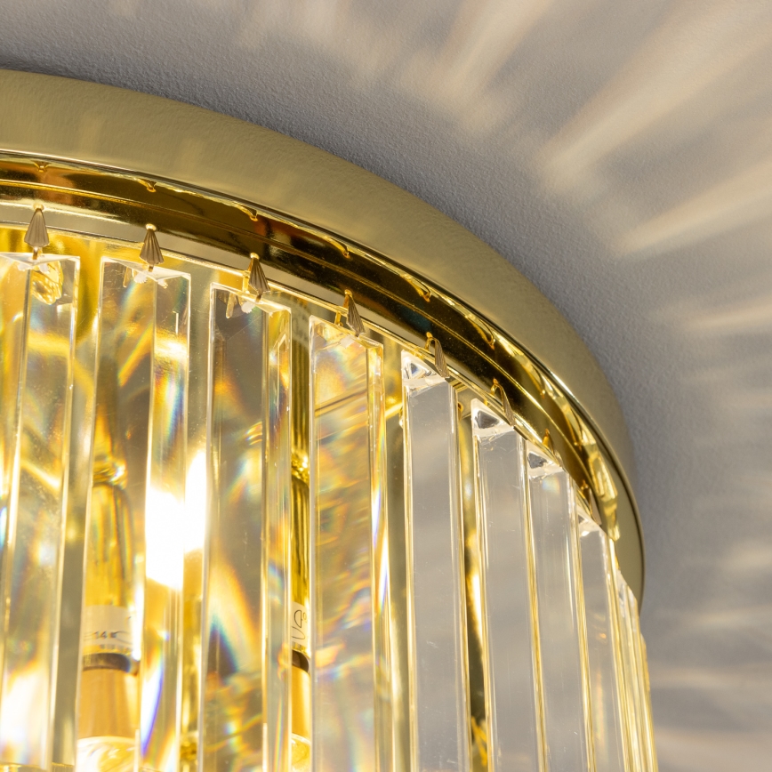 Brilagi - LED Crystal ceiling light MOZART 5xE14/40W/230V gold