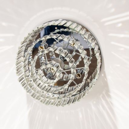 Brilagi - LED Crystal ceiling light MOZART 5xE14/40W/230V shiny chrome