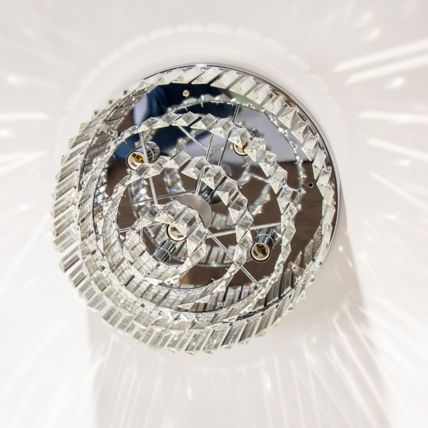 Brilagi - LED Crystal ceiling light MOZART 5xE14/40W/230V shiny chrome