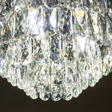 Brilagi - LED Crystal ceiling light VELURE 5xE14/40W/230V black