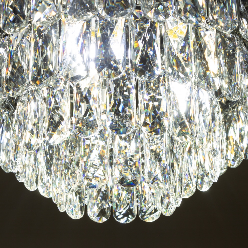 Brilagi - LED Crystal ceiling light VELURE 5xE14/40W/230V black