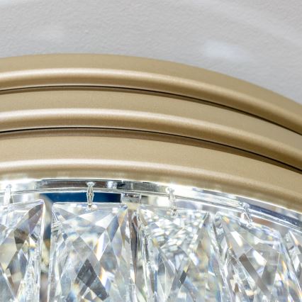 Brilagi - LED Crystal ceiling light VELURE 5xE14/40W/230V gold