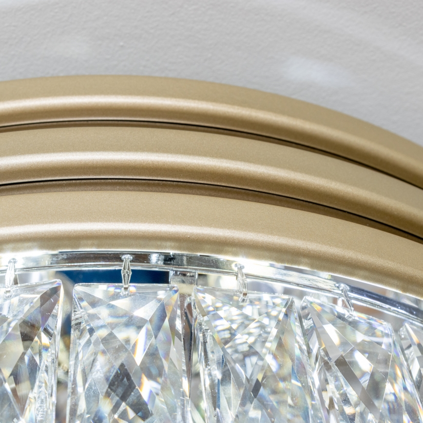 Brilagi - LED Crystal ceiling light VELURE 5xE14/40W/230V gold
