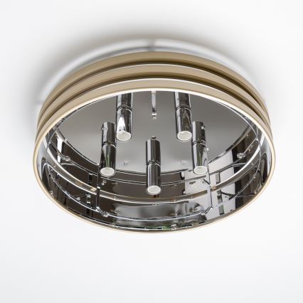 Brilagi - LED Crystal ceiling light VELURE 5xE14/40W/230V gold