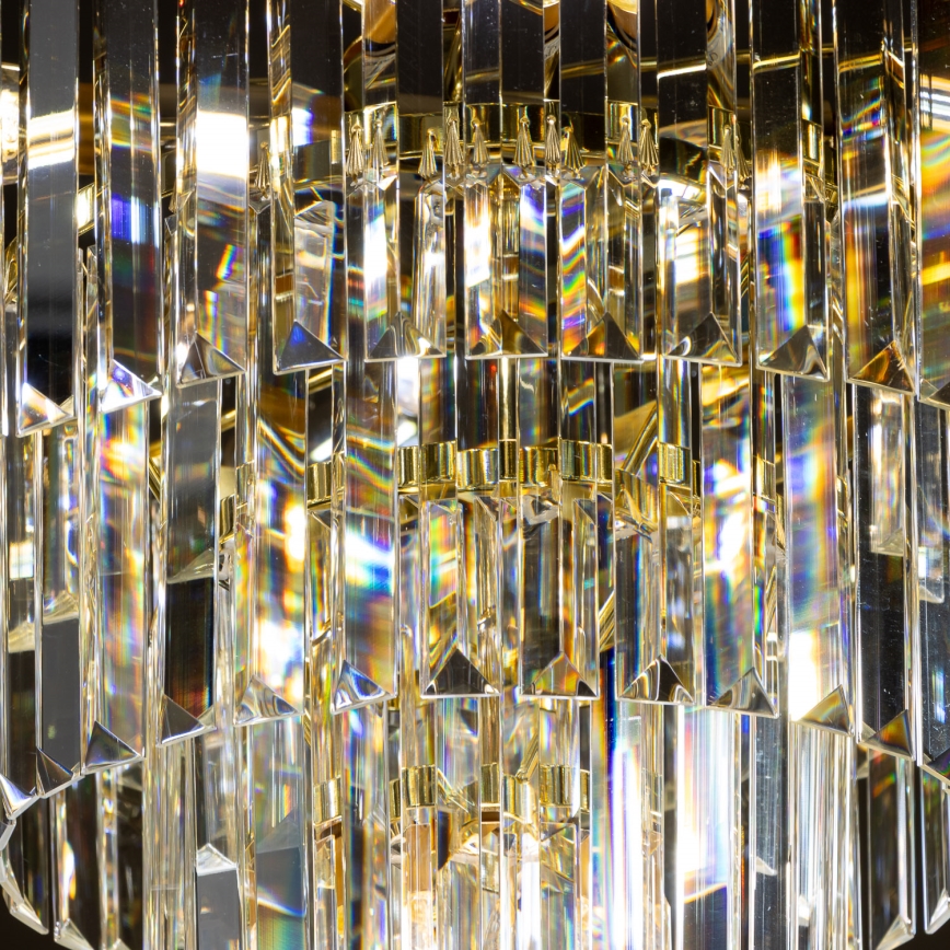 Brilagi - LED Crystal chandelier on a chain MOZART 5xE14/40W/230V gold