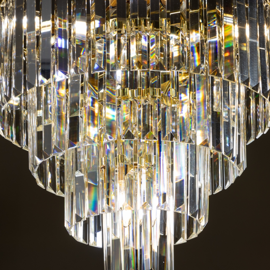 Brilagi - LED Crystal chandelier on a chain MOZART 5xE14/40W/230V gold