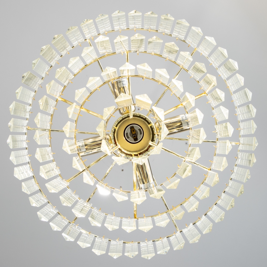 Brilagi - LED Crystal chandelier on a chain MOZART 5xE14/40W/230V gold