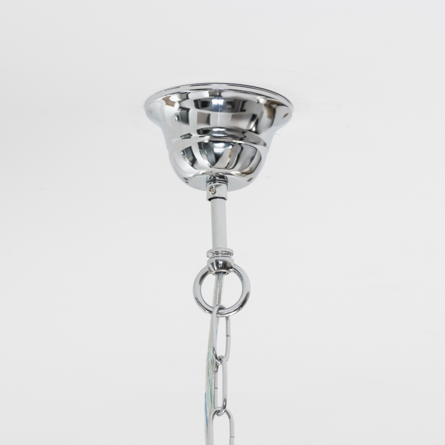 Brilagi - LED Crystal chandelier on a chain MOZART 5xE14/40W/230V shiny chrome