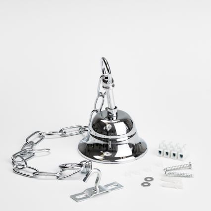 Brilagi - LED Crystal chandelier on a chain MOZART 5xE14/40W/230V shiny chrome