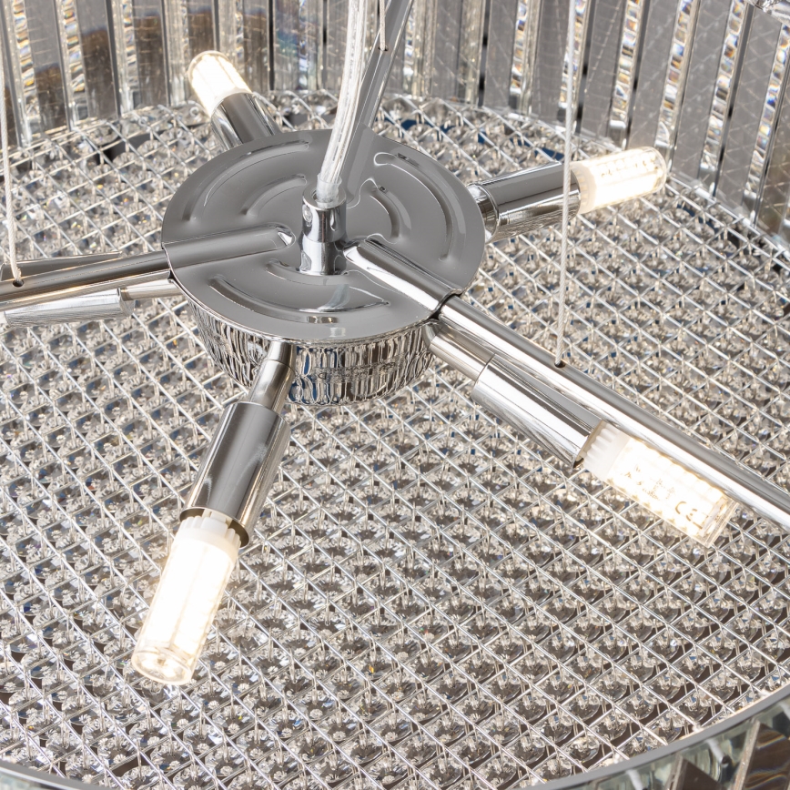 Brilagi - LED Crystal chandelier on a string GLAMOUR 5xG9/42W/230V