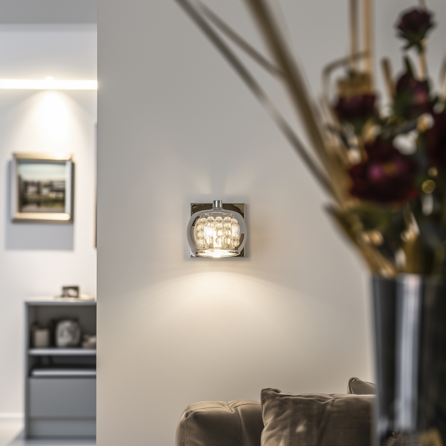 Brilagi - LED Crystal wall light JEWEL 1xG9/42W/230V