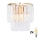 Brilagi - LED Crystal wall light MOZART 2xE14/40W/230V gold