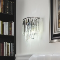 Brilagi - LED Crystal wall light MOZART 2xE14/40W/230V shiny chrome