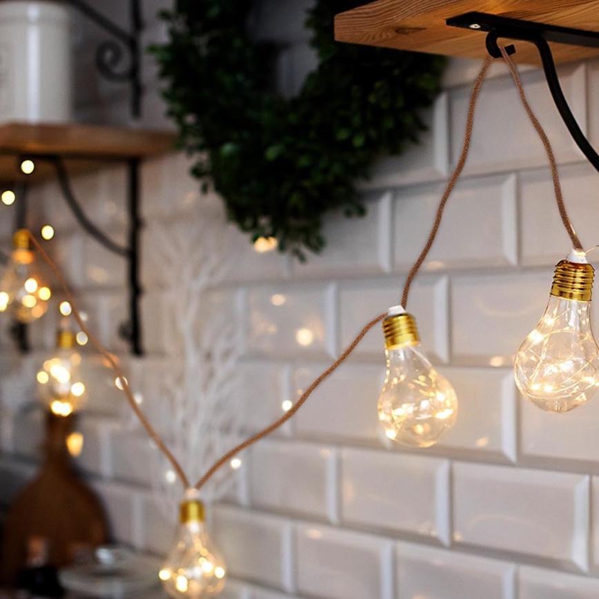 Brilagi - LED Decorative chain 10xLED/3xAA 1,8m warm white