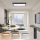 Brilagi - LED Dimmable bathroom ceiling light FRAME SMART LED/30W/230V 30x60 cm 3000-6000K  IP44 black  + remote control