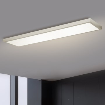 Brilagi - LED Dimmable bathroom ceiling light FRAME SMART LED/50W/230V 120x30 cm 3000-6000K IP44 silver + remote control