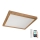 Brilagi - LED Dimmable bathroom ceiling light WOODY FRAME LED/50W/230V oak 60x60 cm 3000-6000K IP44 + remote control