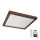 Brilagi - LED Dimmable bathroom ceiling light WOODY FRAME LED/50W/230V oak walnut 60x60 cm 3000-6000K IP44 + remote control