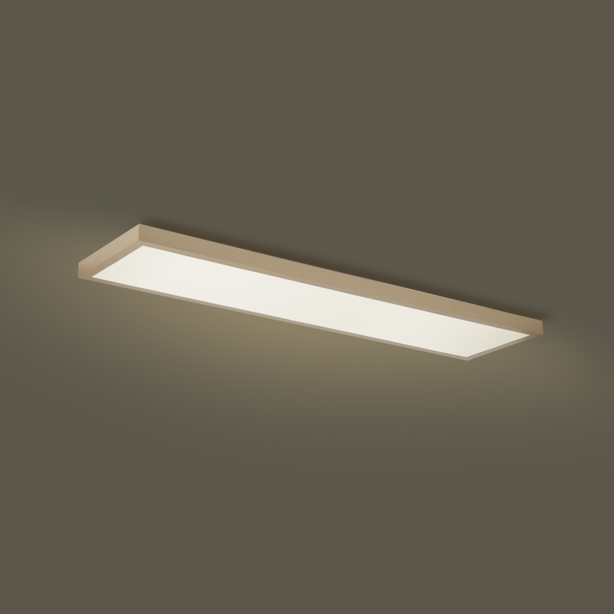 Brilagi - FRAME SMART Dimmable LED Bathroom Ceiling Light LED/50W/230V 120x30 cm 3000-6000K IP44 Beige + Remote Control