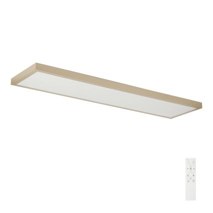 Brilagi - FRAME SMART Dimmable LED Bathroom Ceiling Light LED/50W/230V 120x30 cm 3000-6000K IP44 Beige + Remote Control