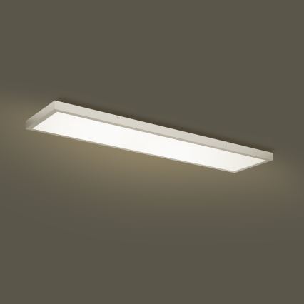 Brilagi - LED Dimmable bathroom ceiling light FRAME SMART LED/50W/230V 120x30 cm 3000-6000K IP44 silver + remote control