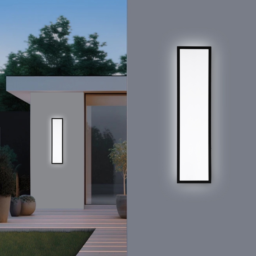 Brilagi - LED Dimmable bathroom ceiling light FRAME SMART LED/50W/230V 30x120 cm 3000-6000K IP44 black + remote control