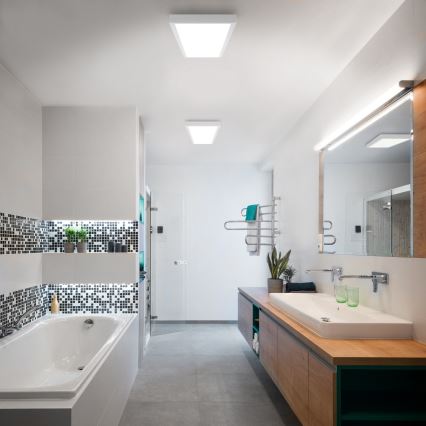 Brilagi - LED Dimmable bathroom ceiling light FRAME SMART LED/50W/230V 30x120 cm 3000-6000K IP44 white + remote control