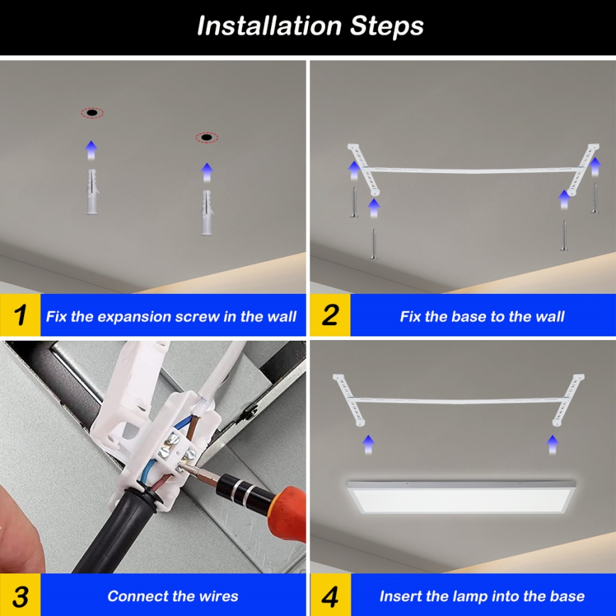 Brilagi - LED Dimmable bathroom ceiling light FRAME SMART LED/50W/230V 30x120 cm 3000-6000K IP44 white + remote control