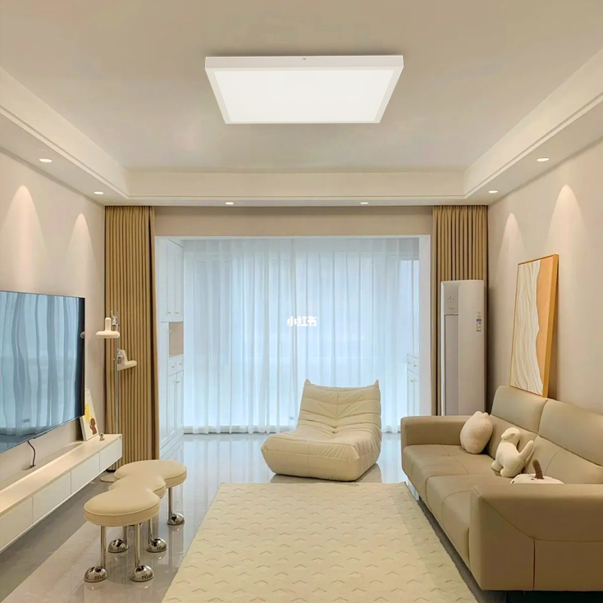 Brilagi - LED Dimmable bathroom ceiling light FRAME SMART LED/50W/230V 60x60 cm 3000-6000K IP44 white + remote control