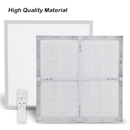 Brilagi - LED Dimmable bathroom ceiling light FRAME SMART LED/50W/230V 60x60 cm 3000-6000K IP44 white + remote control