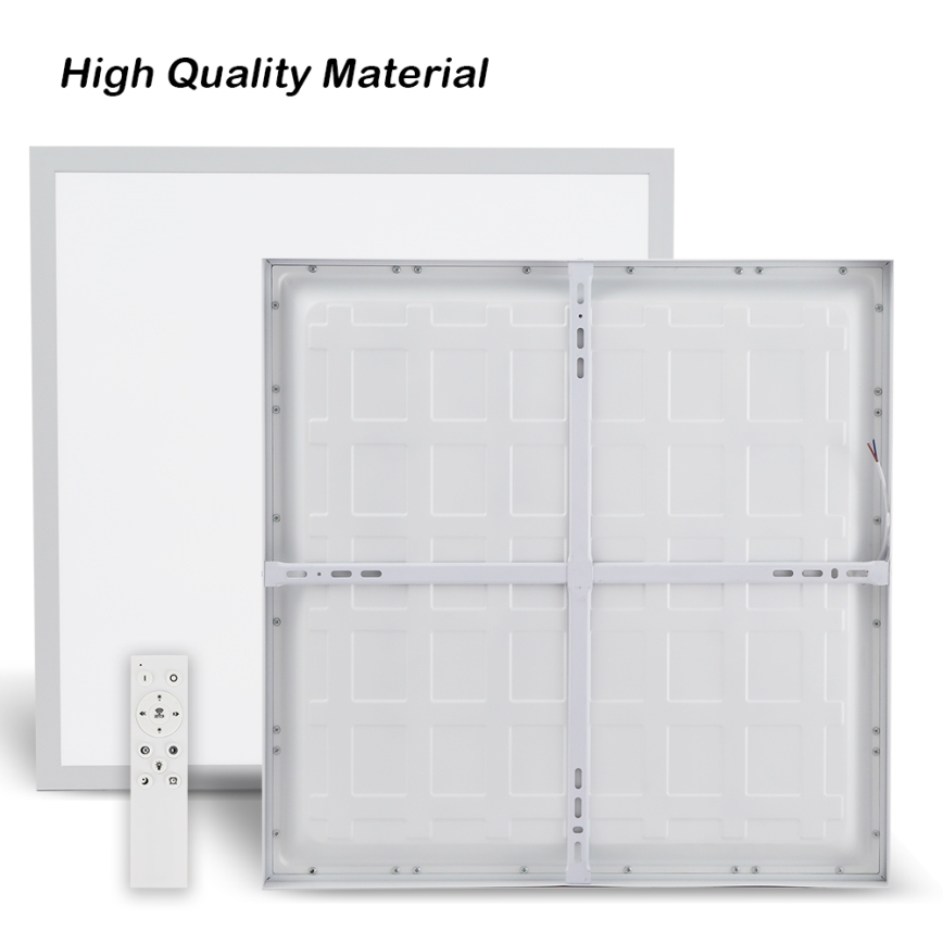 Brilagi - LED Dimmable bathroom ceiling light FRAME SMART LED/50W/230V 60x60 cm 3000-6000K IP44 white + remote control