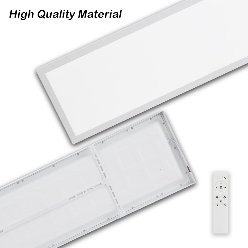 Brilagi - FRAME SMART Dimmable Bathroom Ceiling Light LED/50W/230V 30x120 cm 3000-6000K IP44 White + Remote Control