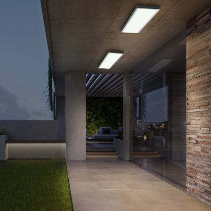 Brilagi - FRAME SMART Dimmable Bathroom Ceiling Light LED/50W/230V 30x120 cm 3000-6000K IP44 White + Remote Control