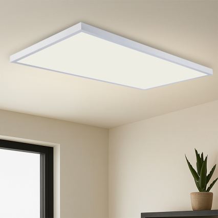 Brilagi - Dimmable LED Bathroom Ceiling Light FRAME SMART LED/96W/230V 120x60 cm 3000-6000K IP44 White + Remote Control