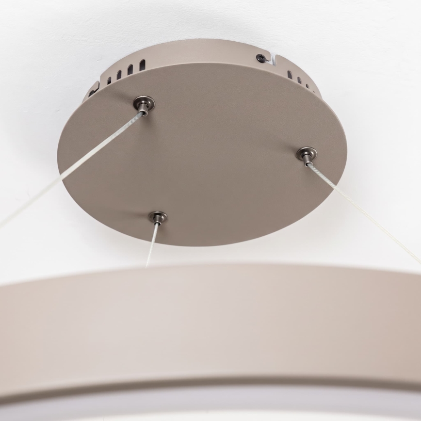BRILAGI - LED Dimmable pendant light on cable FALCON II LED/108W/230V 3000-6500K Ø 80 cm beige + remote control