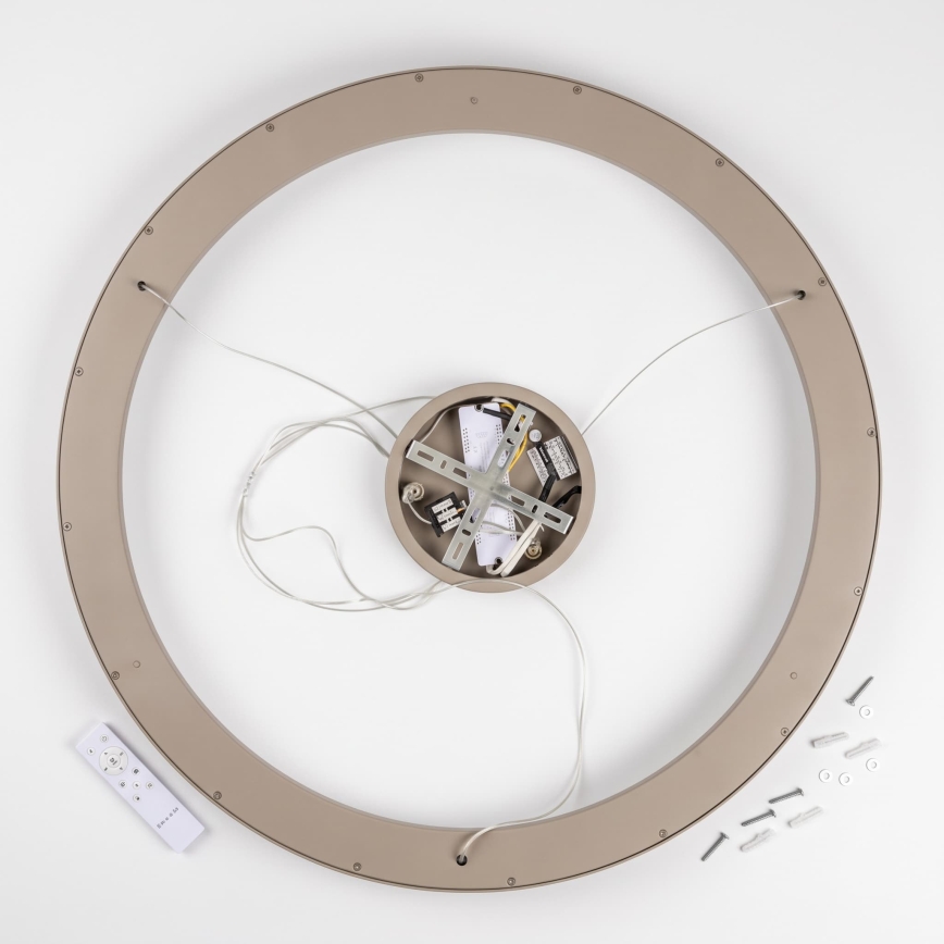 BRILAGI - LED Dimmable pendant light on cable FALCON II LED/108W/230V 3000-6500K Ø 80 cm beige + remote control