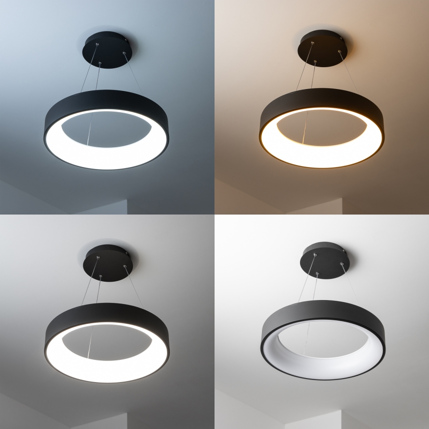 Brilagi - FALCON LED Dimmable Cable Pendant Light LED/80W/230V 3000-6500K dia. 60 cm Black + Remote Control